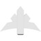 Ekena Millwork Davenport Architectural Grade PVC Gable Bracket, 36"W x 22 1/2"H x 4"D x 6"F, 15/12 Pitch GBP036X23X0406DAV00 - alternate 3
